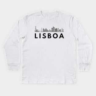 Lisboa (Lisbon City, Portugal) Kids Long Sleeve T-Shirt